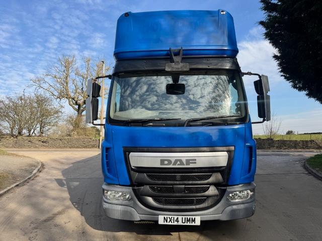 2014 14 DAF LF 210 Euro 6 high roof double sleeper 22ft box tie rails