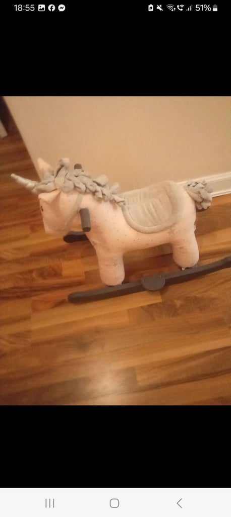 image for Unicorn rocking horse