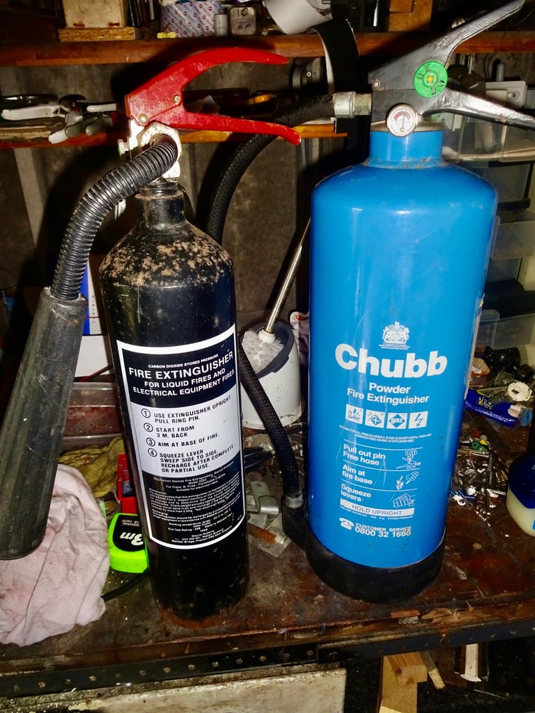 image for 2 Fire Extinguishers. -- Refill or scrap