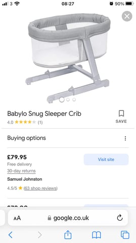 Babylo snug sleeper crib in Bath Somerset Gumtree