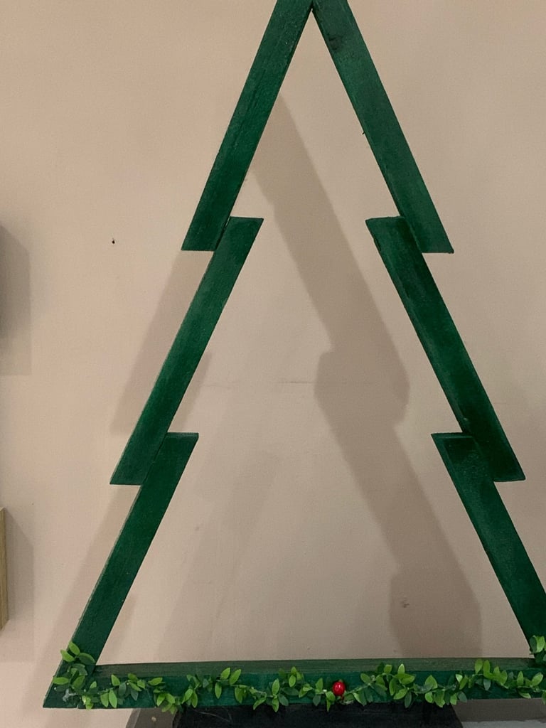 Wooden Christmas tree selection 