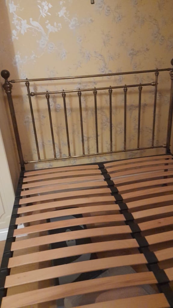 Real brass bedframe 