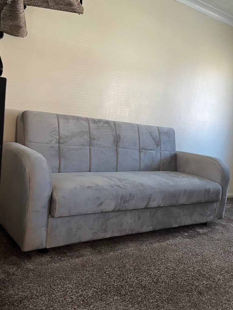 2 New Silver/Grey Sofa Beds for sale | in Rochdale, Manchester | Gumtree
