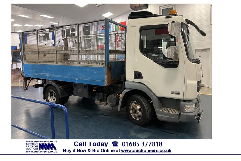 2007 DAF TRUCKS LF 45.160 4X2 7.5 TON CAGED TIPPER C/W DEL 500KG TAIL LIFT NA Diesel Manual