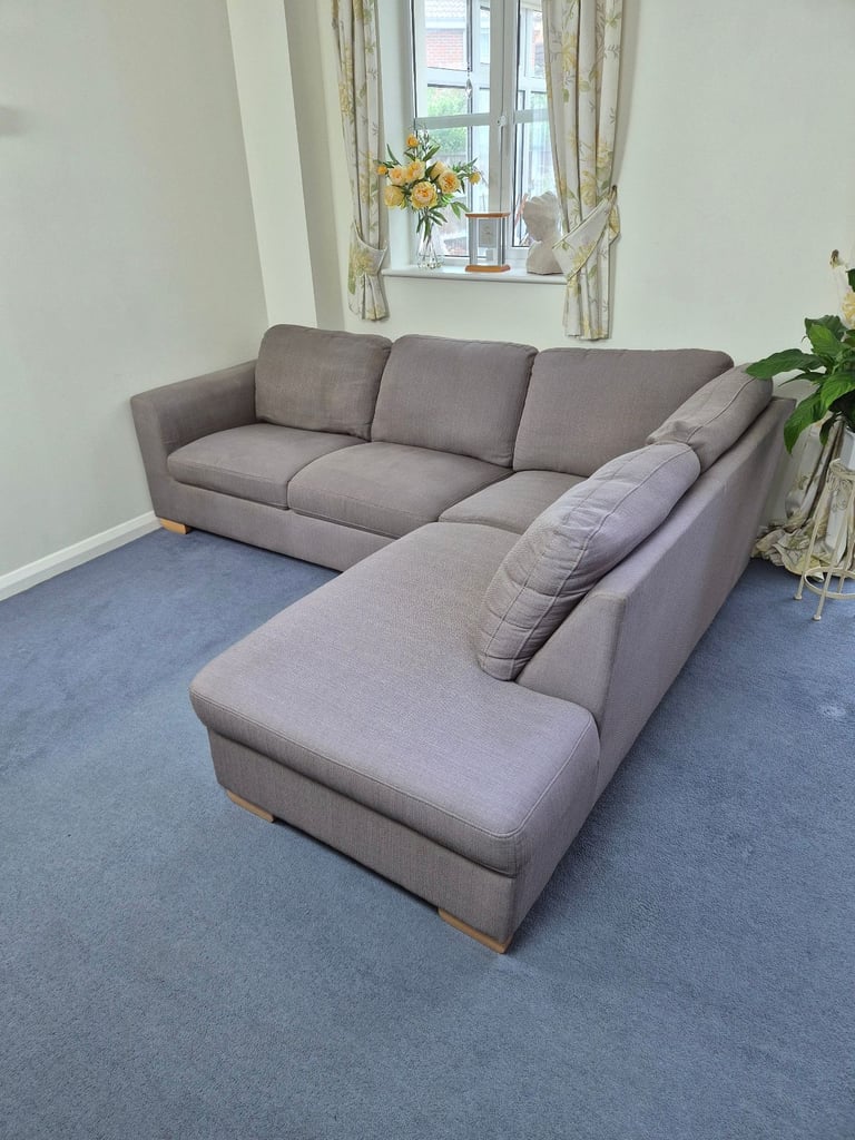 John Lewis Cooper Chaise End Corner Sofa in Grey RRP £1650 *FREE LOCAL DELIVERY*