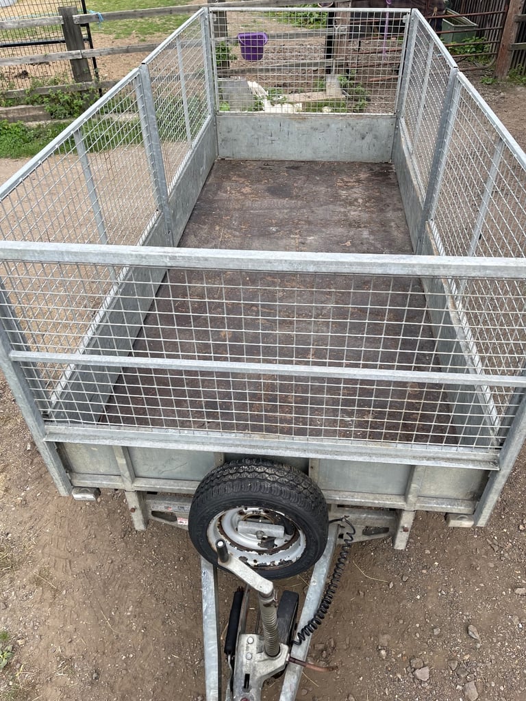 Ifor Williams trailer 12 x 5 Plant Digger Cage Ramps 6 LED lights twin axel 4 wheel 