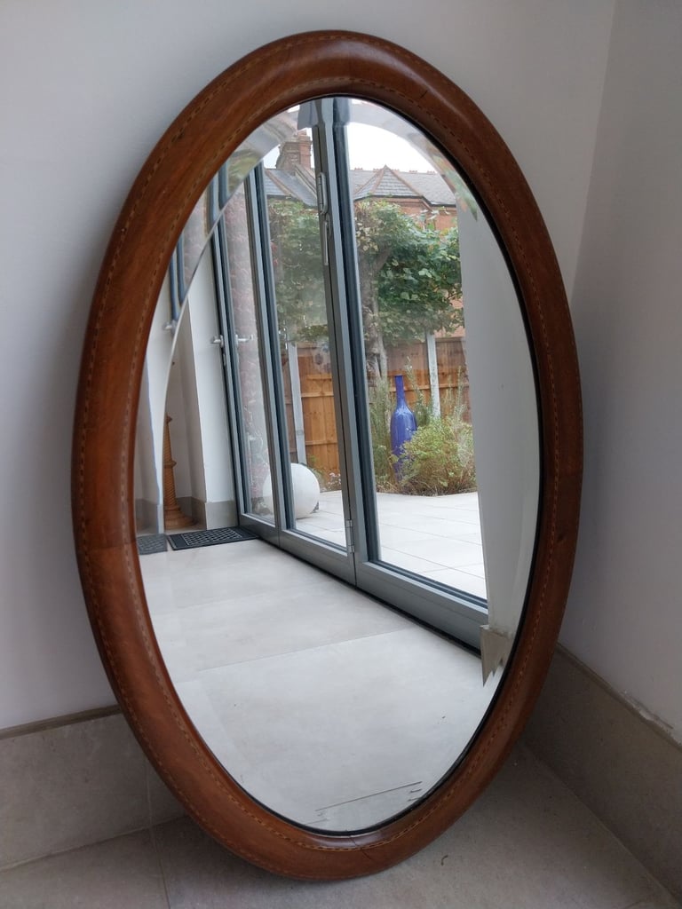 Vintage oval mirror 