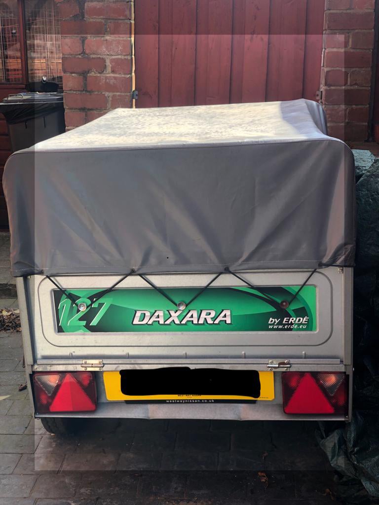 Erde DAXARA 127 Trailer with Cradle and Canopy