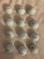 Taylormade and Callaway golf balls