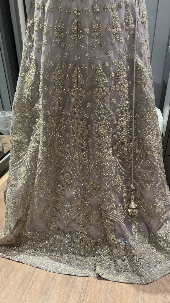 Lilac purple Bridesmaid Lehengas