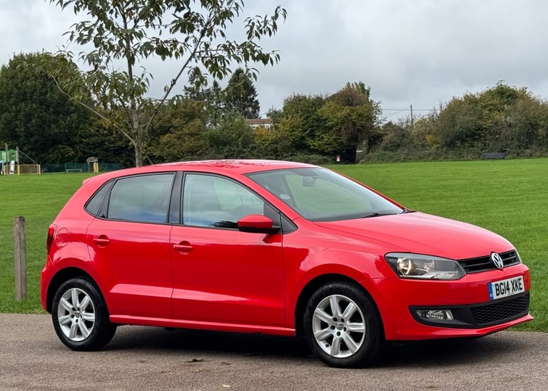 image for VOLKSWAGEN POLO 1.2 MATCH 60 MANUAL 5DR HATCHBACK 2014 [14] RED