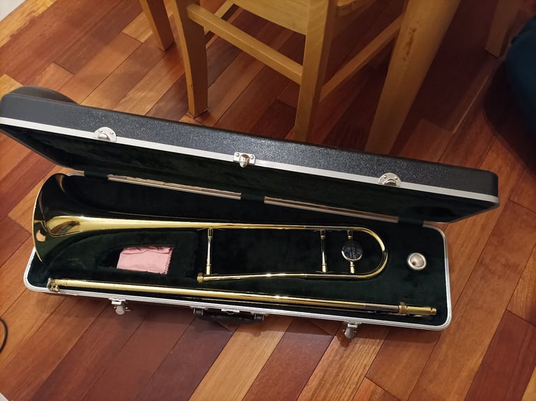 Trombone with case