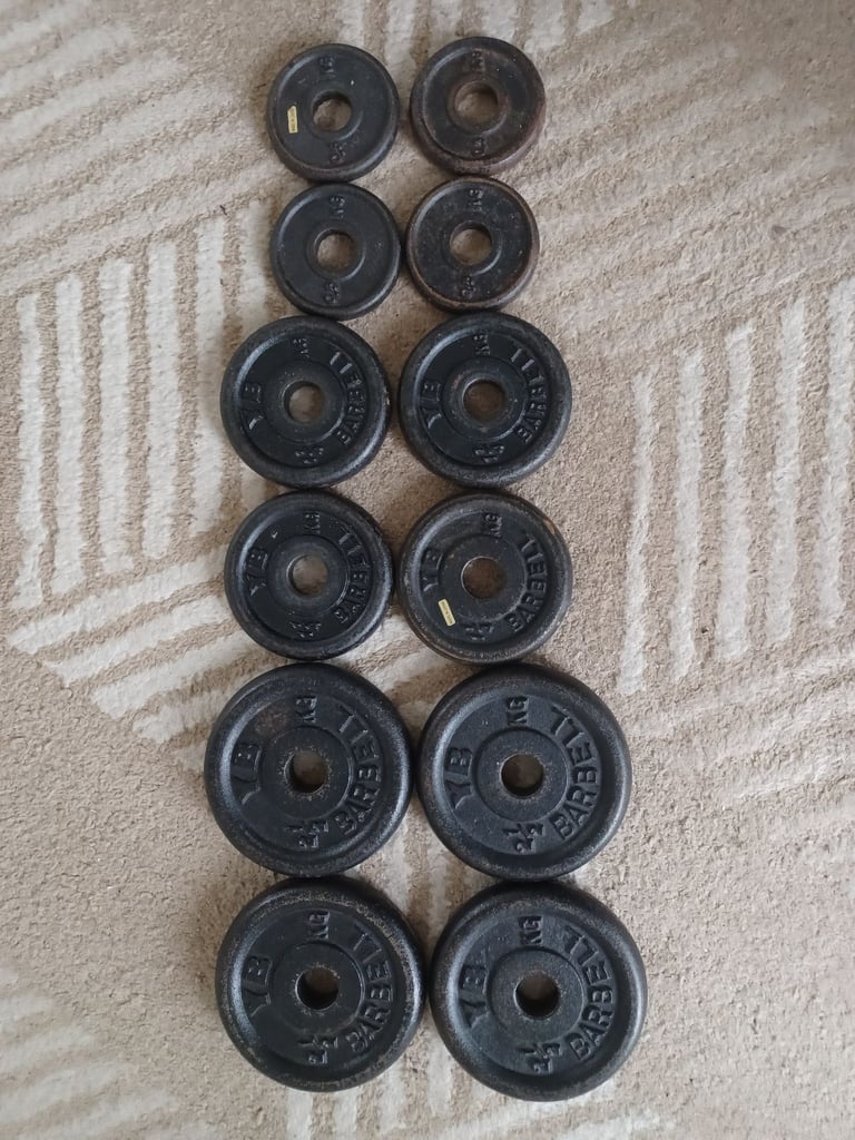 YB WEIGHTS PLATES SET - 1 Inch Holes