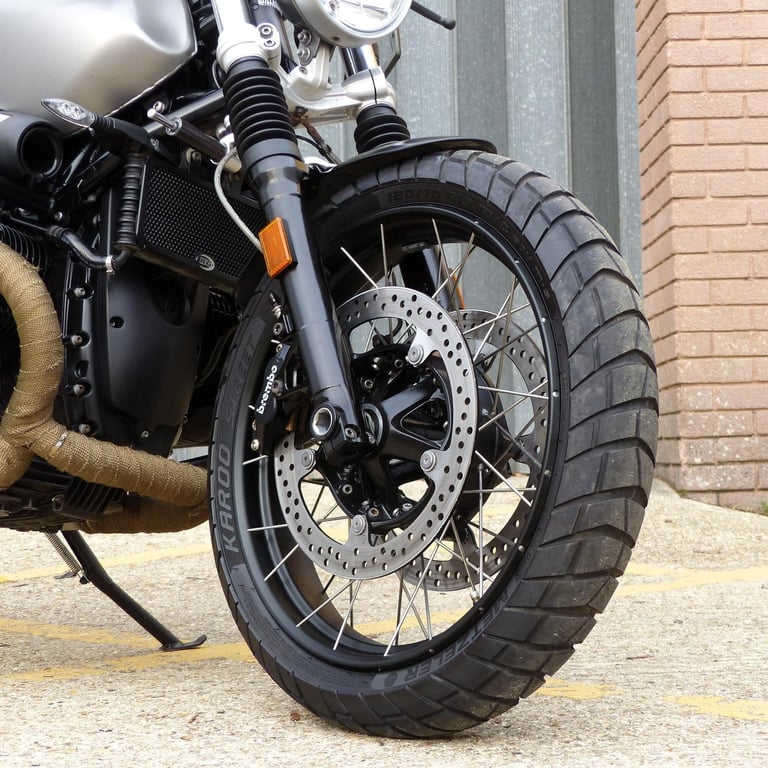 2017 BMW R NINE T SCRAMBLER X, CHERISHED LOW MILEAGE FSH MOTORCYCLE.