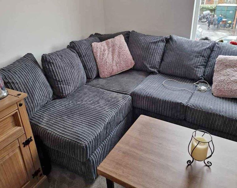 image for  Brand New DYLAN Corner Sofa Set – Modern Grey Look ~ CASH ON DELIVERY **