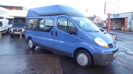 2007/56 RENAULT TRAFIC LH29 2.0dci 115ps WHEELCHAIR ACCESS HIGH ROOF BLUE NO VAT