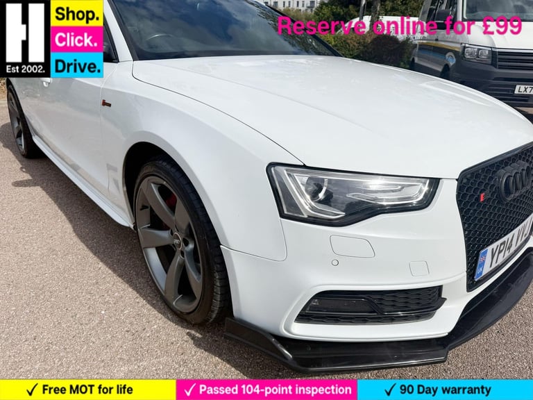 2014 Audi S5 3.0 TFSI V6 Black Edition Sportback S Tronic quattro Euro 5 (s/s) 5dr HATCHBACK Petr...