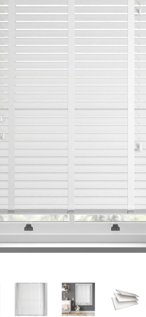 Brand new faux wood wooden venetian blinds