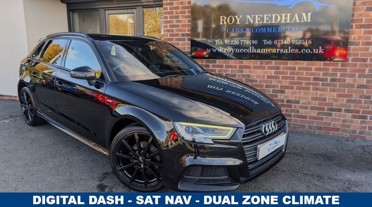 2018 68 AUDI A3 1.0 TFSI 30 BLACK EDITION SPORTBACK 5DR PETROL S TRONIC EURO 6 (