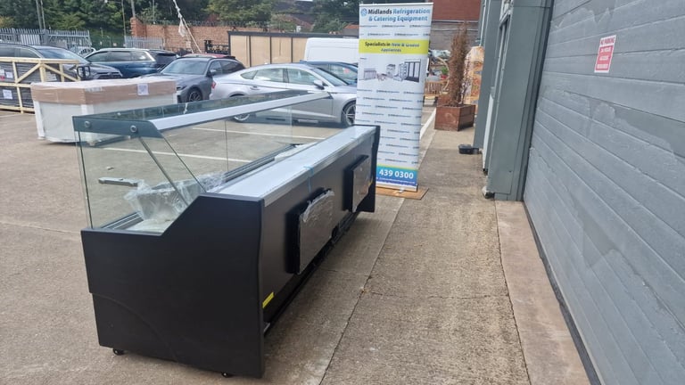 2.6m Meat Display Serve Over Display Cold Counter Commercial Fridge Deli Fridge Salad Chiller