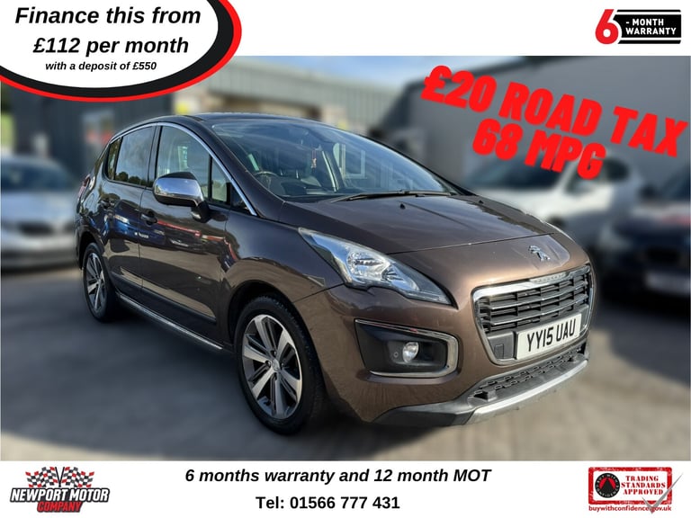 image for 2015 Peugeot 3008 1.6 BlueHDi 120 Allure 5dr HATCHBACK Diesel Manual
