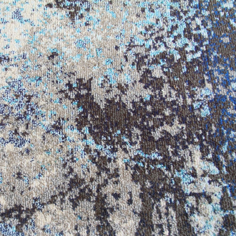 Very Large Grey/Teal Rug