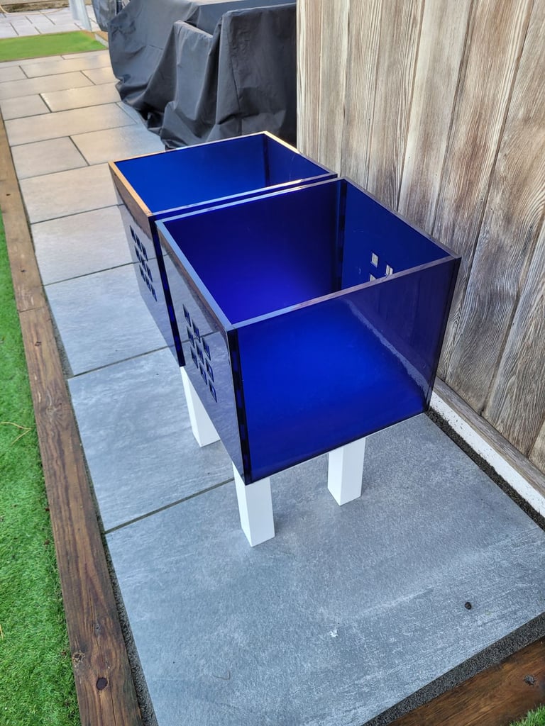 Ikea Blue Plastic Storage Boxes 