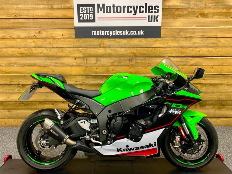2021 Kawasaki Ninja ZX10-R, Only 3,684 Miles, FSH, Akrapovič exhaust, ASV lever