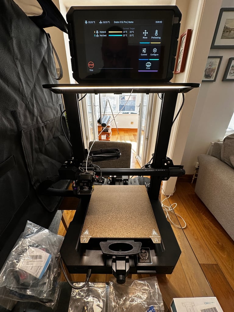 Ender 3 S1 Pro 3D Printer, Creality Sonic Pad, Enclosure.