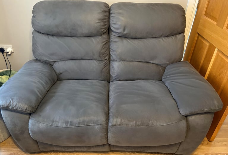image for 3 & 2 seater Grey electric reclining Sofa ***open to offers 