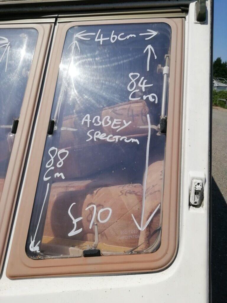 Abbey spectrum Caravan front nearside window