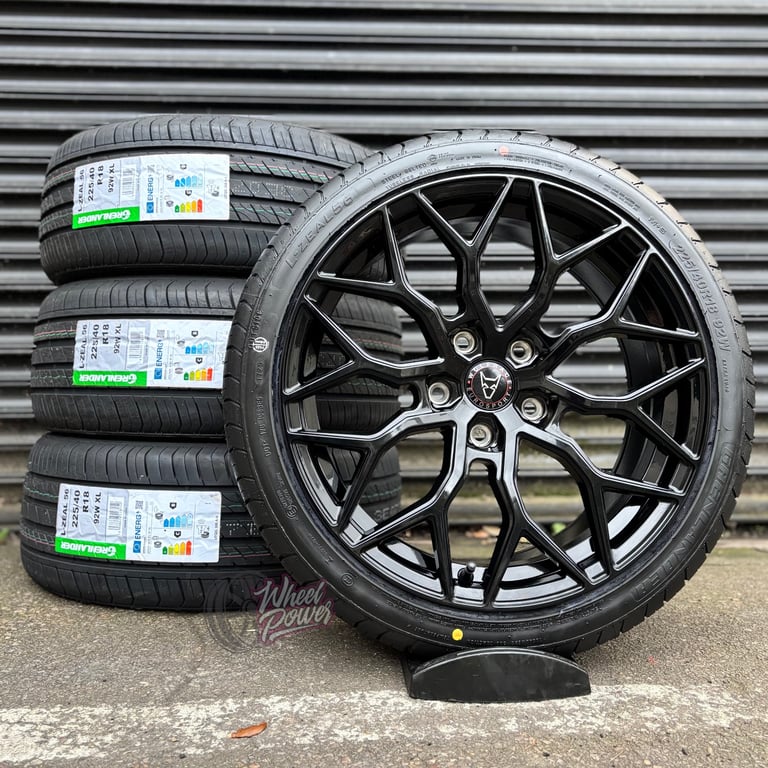 18” 5x120 New BMW 1 Series 2 Series Alloys Black Wheels & Tyres