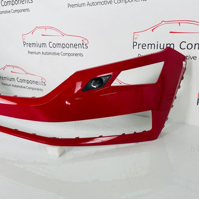 Skoda Kodiaq Front Bumper Genuine Red With Washer Jets 2017 - 2021 [aj138]
