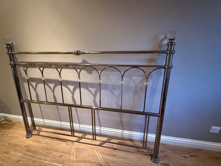 Super King Stainless Steel & Crystal decorative head board