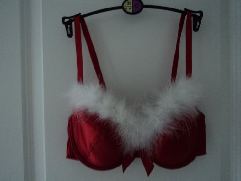 Brand new red 'Christmas' style bra.