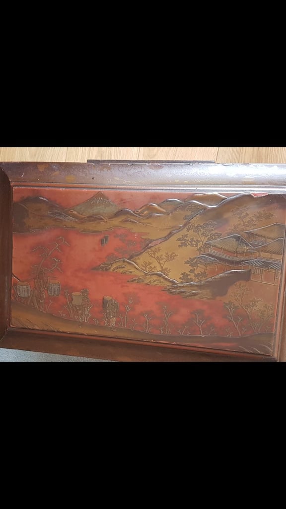 Antique Japanese Makie Lacquer Box C1880 MEIJI PERIOD