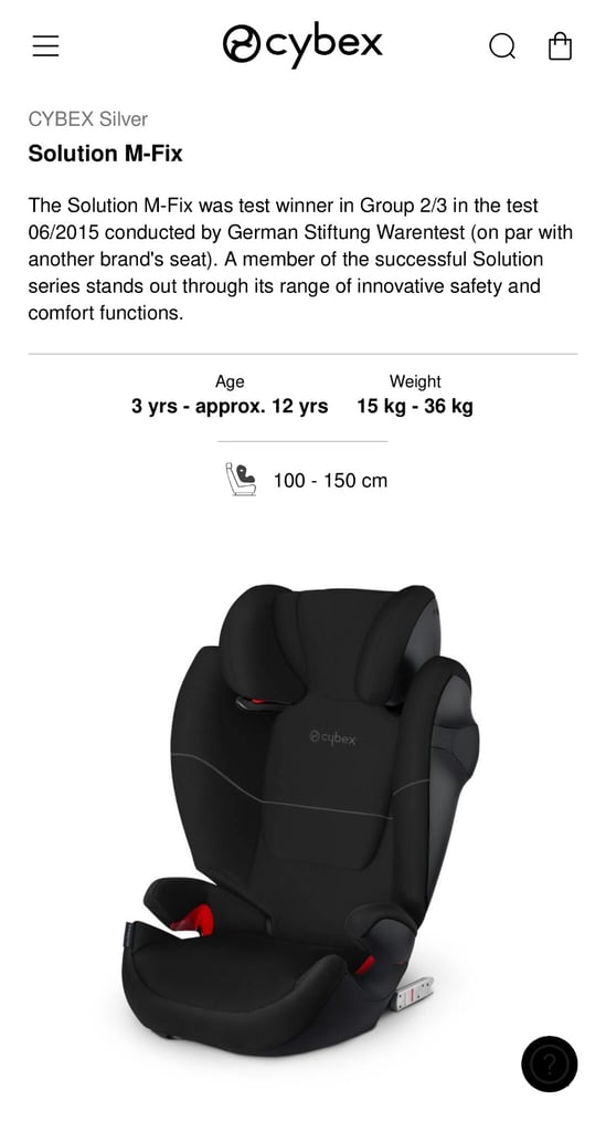 Cybex Group 2-3 Car Seat 