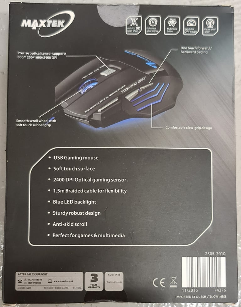 Optical Gaming Wired Mouse