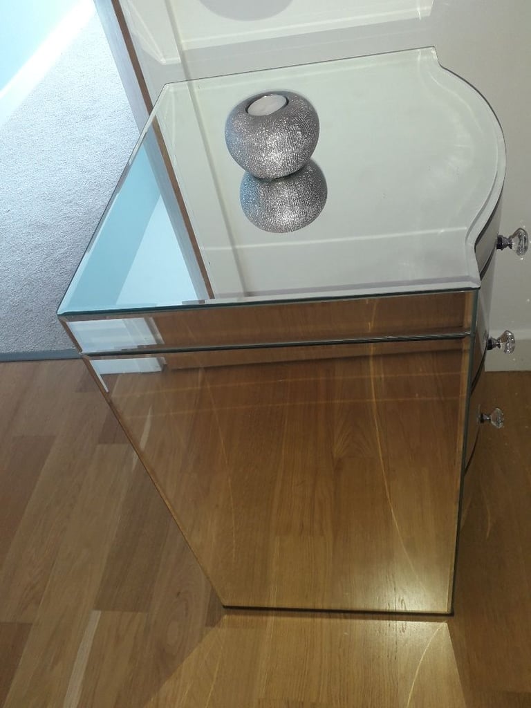 Beautiful mirrored bedside