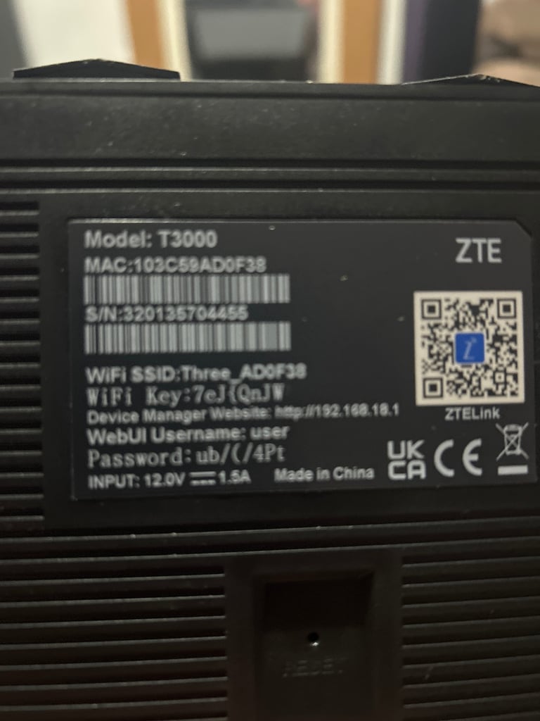 image for Zte router 