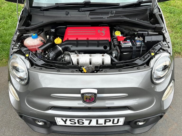 17 67 Abarth 595 1.4 T-Jet (145) 3 Door Met Record Grey **1 Driver, Belt Done**