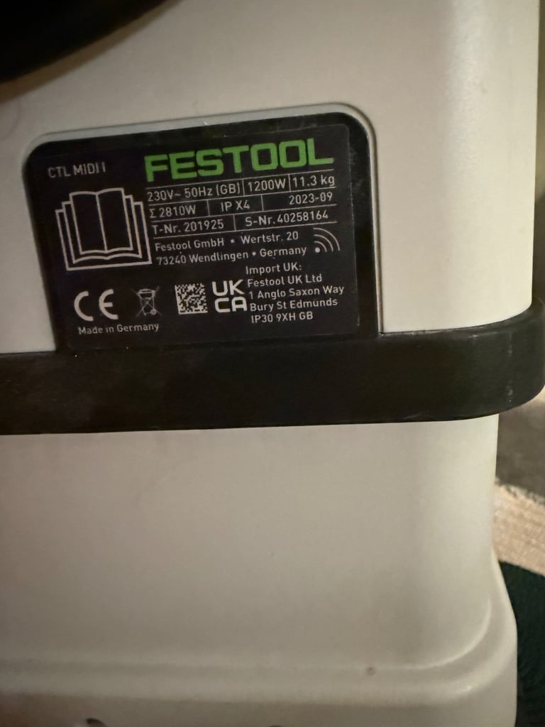 Festool CTL Midi I dust extractor (with Bluetooth control) 