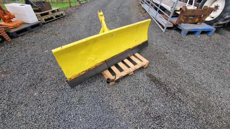 Tractor three point linkage angled snow spring loaded 