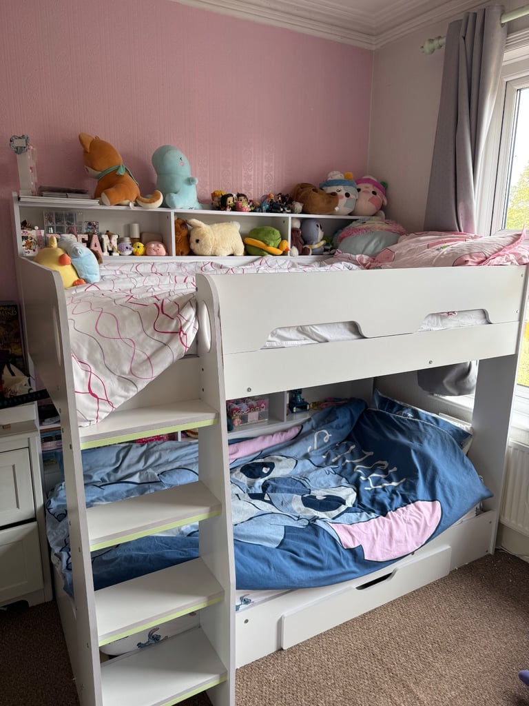 image for Bunk beds with in-built shelving 