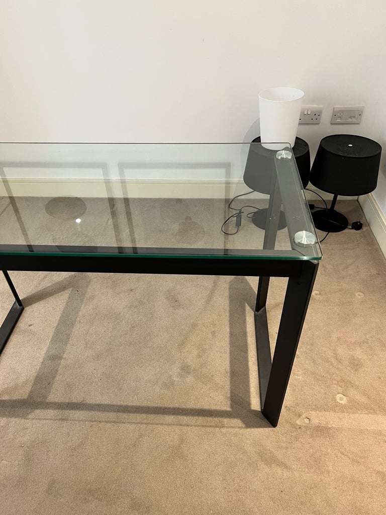 John Lewis Glass Tropez Desk 