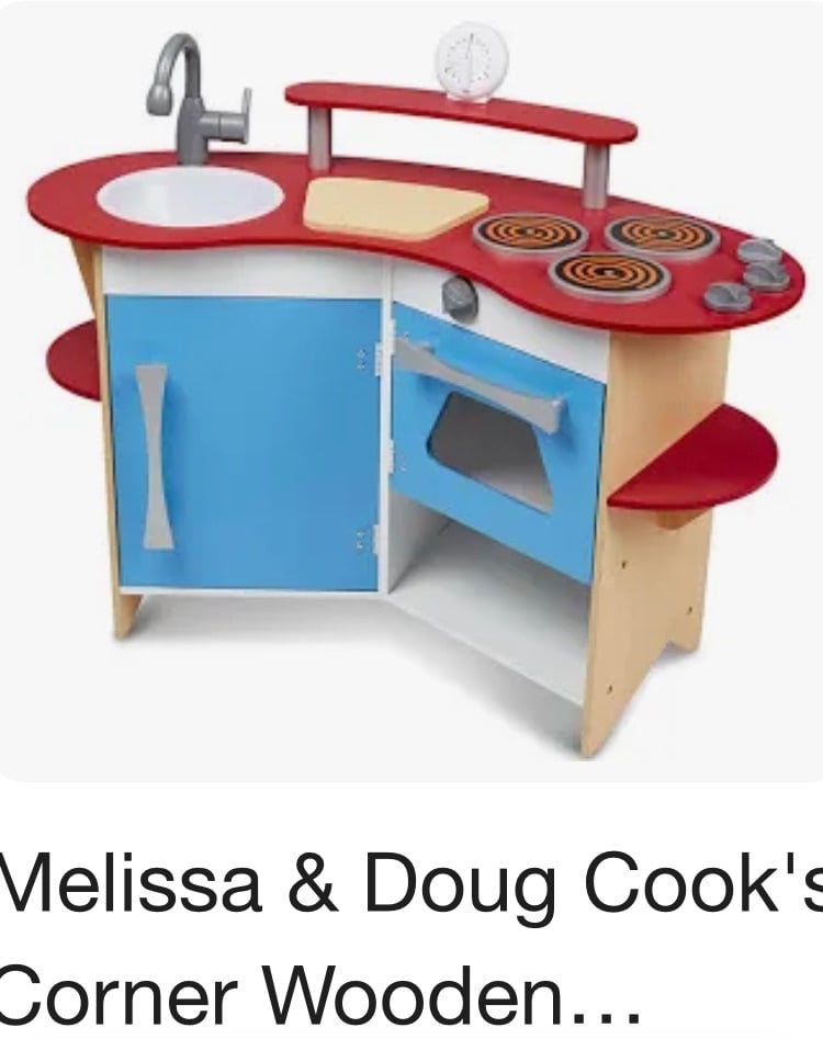 Melissa & Doug play kitchen 