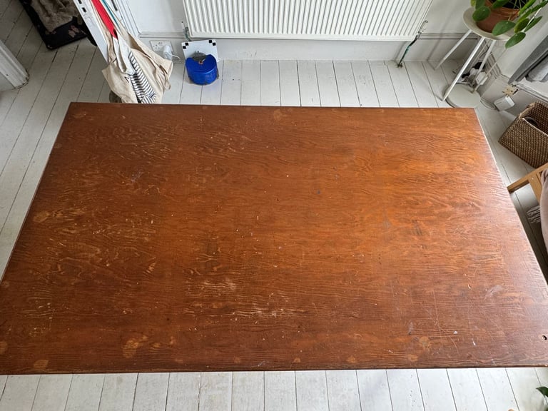 Vintage shabby chic reconditioned wood dining table