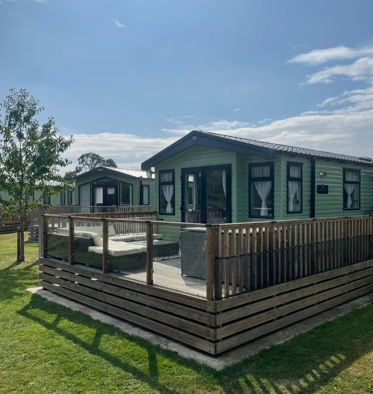 Swift Burgundy Static Caravan (Sited - Furnished)