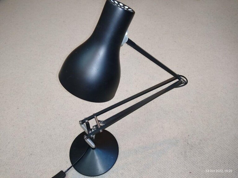 Anglepoise Type 75 desk lamp, jet black