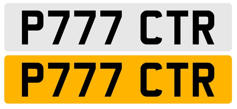 image for P777 CTR Private Number Plate on retention, ready to assign (Civic Type R / Carter / Lucky 7's)